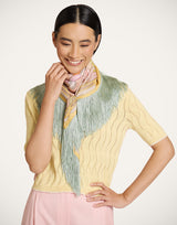 Reversible Foulard - Tulip, Light green by La DoubleJ