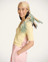 Reversible Foulard - Tulip, Light green by La DoubleJ