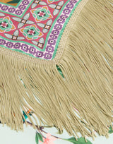 Reversible Foulard - Zooflora, Light blue by La DoubleJ