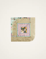 Reversible Foulard - Zooflora, Light blue by La DoubleJ