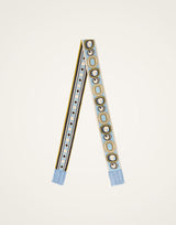 Skinny Scarf - Sanctuary Placée Light Blue in Silk Twill by La Double J
