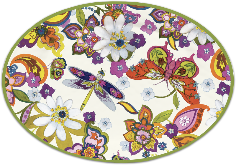 OVAL PLATE Melamine- AMAZZONIA COLLECTION
