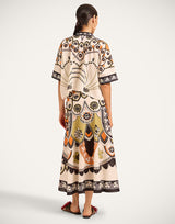 Sarong Skirt - Plume Placée Ivory in Cotton Muslin by La DoubleJ