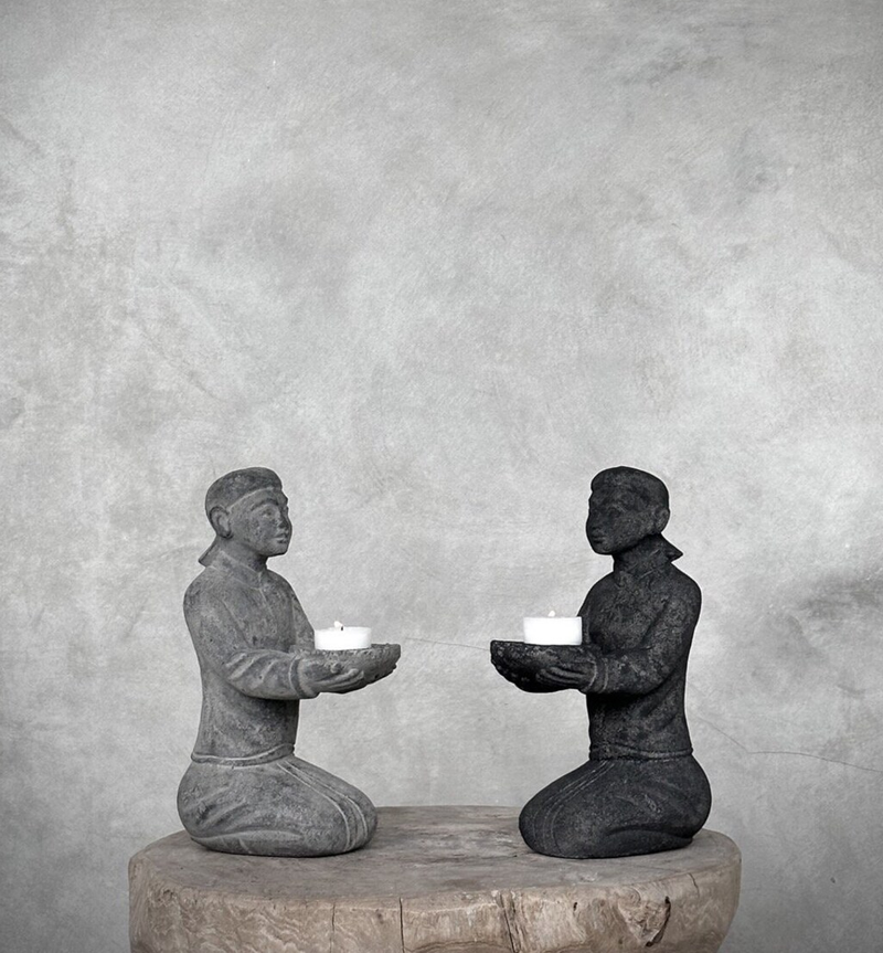 Sitting Statue in Stone