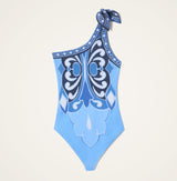 Swimsuit - Cocoon Placée Blue in Lycra by La DoubleJ
