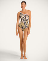 Swimsuit Goddess - Plume Placée Green in Lycra