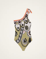 Swimsuit Goddess - Plume Placée Green in Lycra