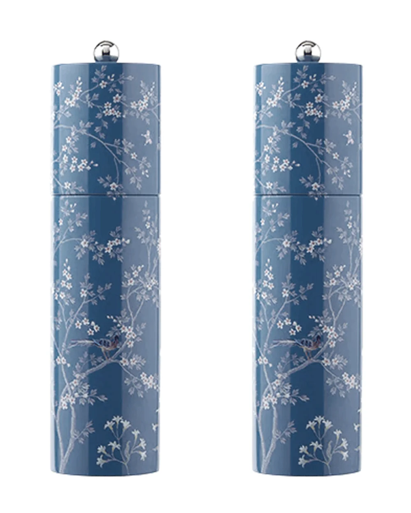 Chinoiserie Salt & Pepper Mill in Blue Grey