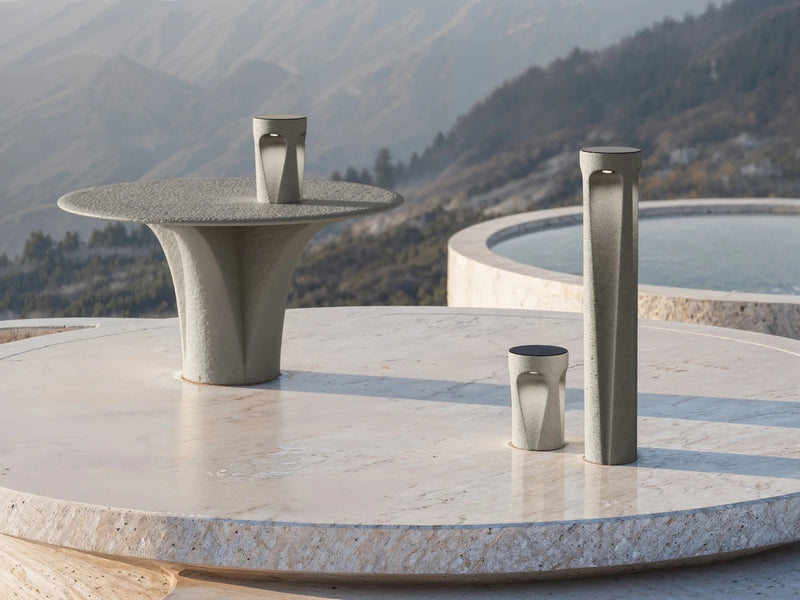 Round Table M size Noche/Ash - Savio Collection
