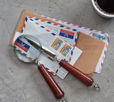 Magnifying Glass with Leather Handle