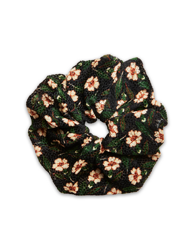 Giga Scrunchie Mayfair Black in Devore Velvet by La DoubleJ