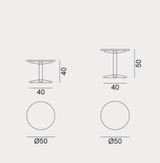 Side Table - Outdoor Gervasoni Jeko Collection