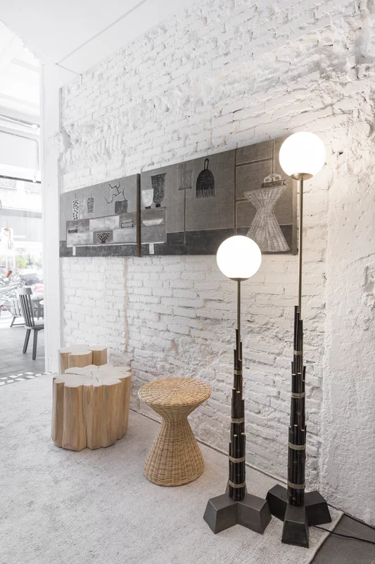 Pouf-Side Table - Indoor Gervasoni Bolla Collection