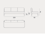 Sofa - Outdoor Gervasoni Mediterraneo Collection