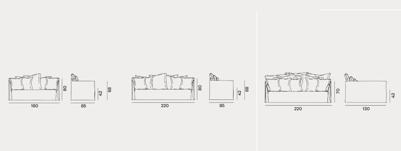 Sofa- Outdoor Gervasoni Ghost Out Collection