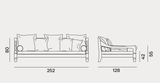 Sofa - Outdoor Gervasoni Jeko Collection
