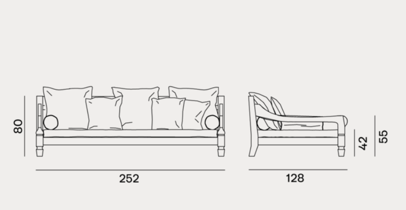 Sofa - Outdoor Gervasoni Jeko Collection