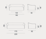 Sofa - Indoor Gervasoni Saia Collection