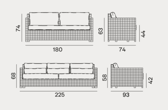 Sofa - Indoor Gervasoni Wk Collection