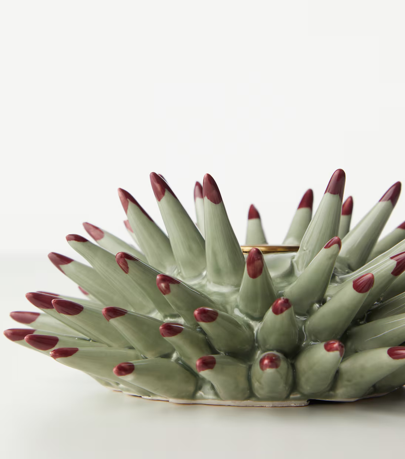 Candle Holder - Spine - Pistachio