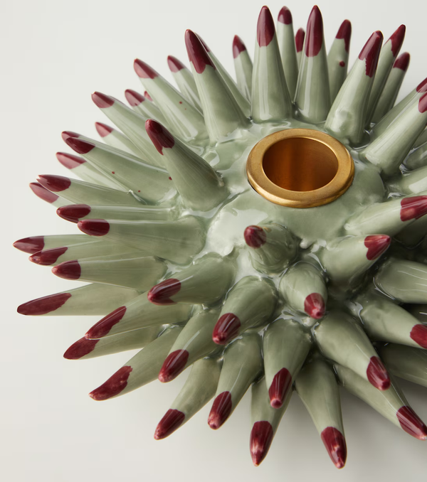 Candle Holder - Spine - Pistachio