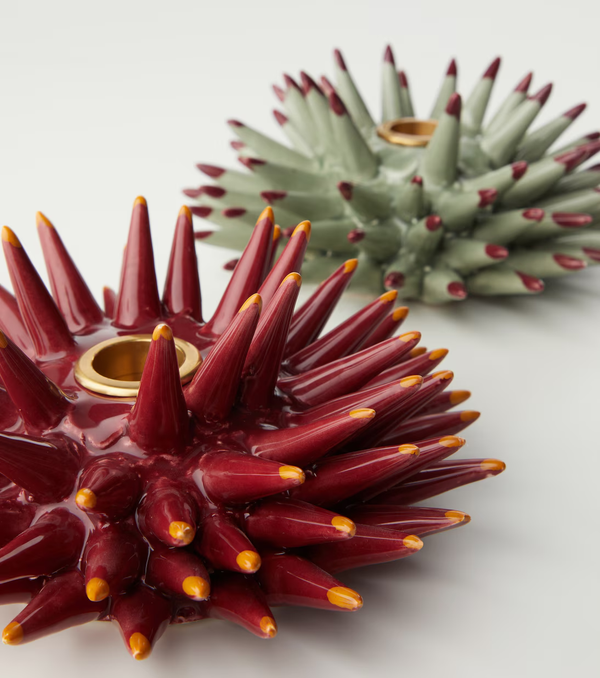 Candle Holder - Spine - Pistachio