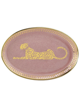 Soap Dish in Porcelain, Pink - Ortigia