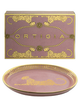 Soap Dish in Porcelain, Pink - Ortigia