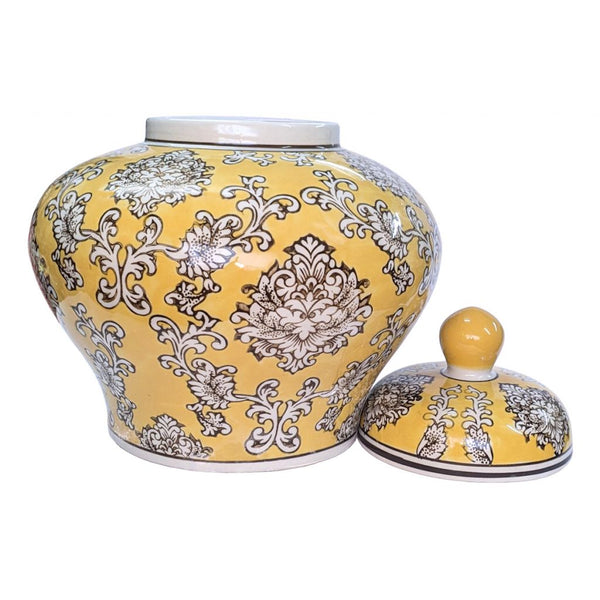 Ginger Jar in Porcelain - Yellow, Small