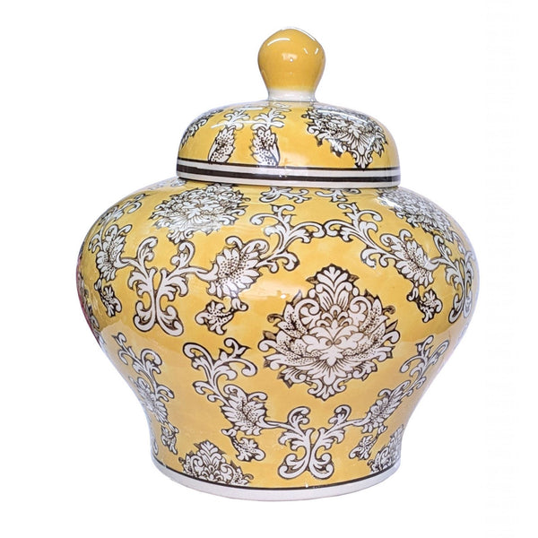 Ginger Jar in Porcelain - Yellow, Small
