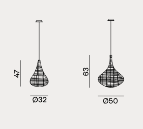 Suspension Lamp - Indoor Gervasoni Spin Collection
