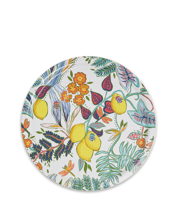 Round printed Tray By La DoubleJ