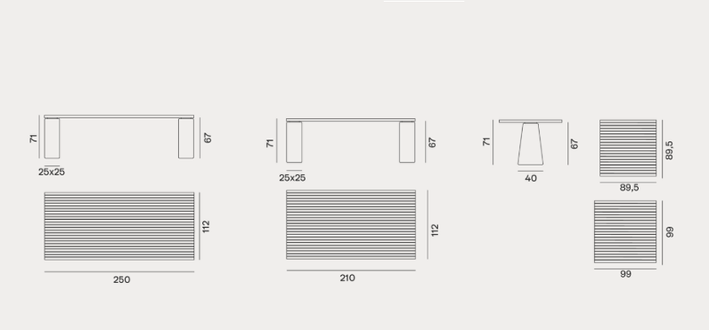Table - Outdoor Gervasoni Inout Collection