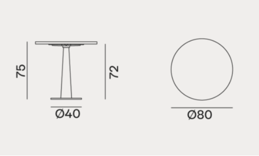 Table39 - Indoor Gervasoni Gray Collection