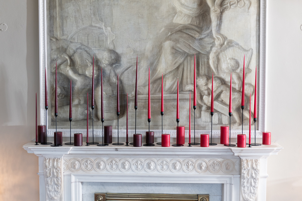 Candle - Tapered in Wine Colour - 32cm