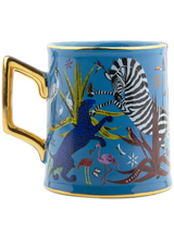 Jungle Ceramic mug Blue