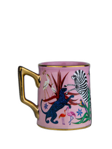 Jungle Ceramic Coffee Cup Pink
