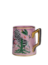 Jungle Ceramic Coffee Cup Pink