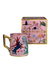 Jungle Ceramic Coffee Cup Pink