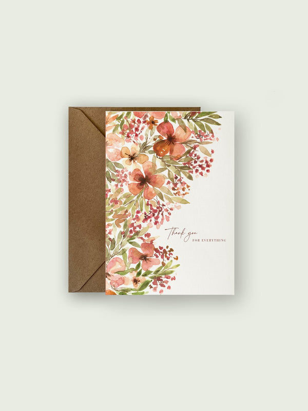 THANK YOU CARD | AUTUMN BLOOM english