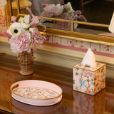 Tissue Box - Chinoiserie, Pink