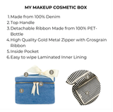 Makeup & Toiletry Bag - Denim