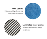 Makeup & Toiletry Bag - Denim