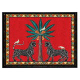 Lacquer Tray Mosaico - Large Red