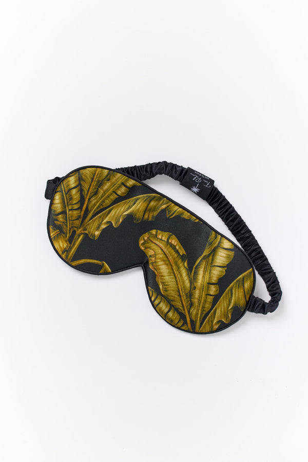 Sleeping Mask - Tropical Black