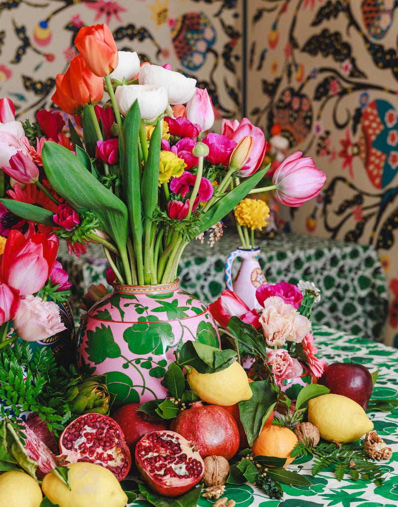 Vase in Rose-Green by La DoubleJ