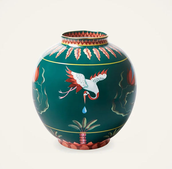 Bubble Vase - Spirit Stork in Porcelain