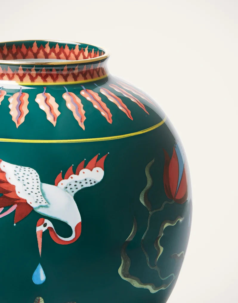 Bubble Vase - Spirit Stork in Porcelain