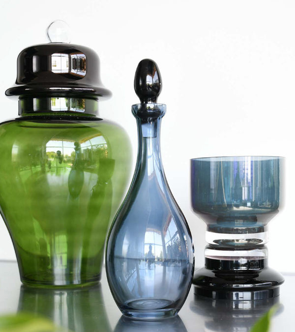 Vesti La Tavola Collection; Carafe/Bottle in Glass - Smoke