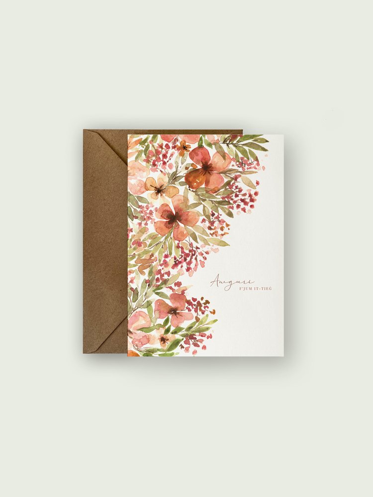 WEDDING CARD | AUTUMN BLOOM maltese